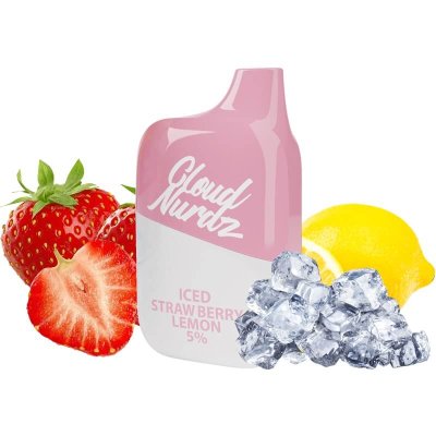 پاد یکبار مصرف 4500 پاف کلودنوردز توت فرنگی لیمو یخ | Disposable CLOUD NURDZ Strawberry Lemon ICE