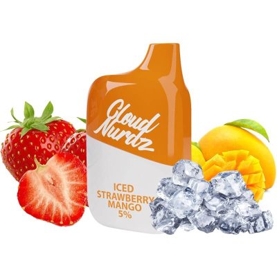 پاد یکبار مصرف 4500 پاف کلودنوردز توت فرنگی انبه یخ | Disposable CLOUD NURDZ Strawberry Mango ICE